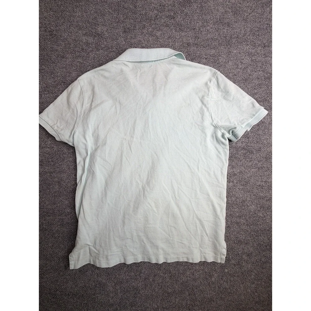 Polo Ralph Lauren Mesh Polo‎ Shirt Mens Large Blue Cotton Pony Logo Classic Fit